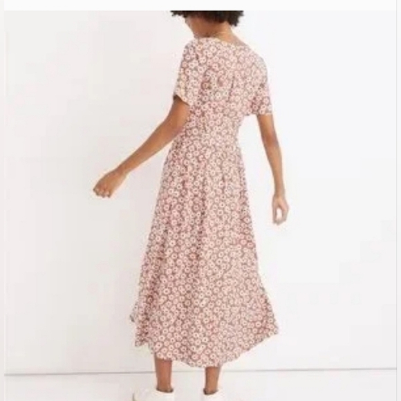 Madewell Clara Midi Dress Falling Daisies Flowy Fairy Dress Size XL - Picture 3 of 11